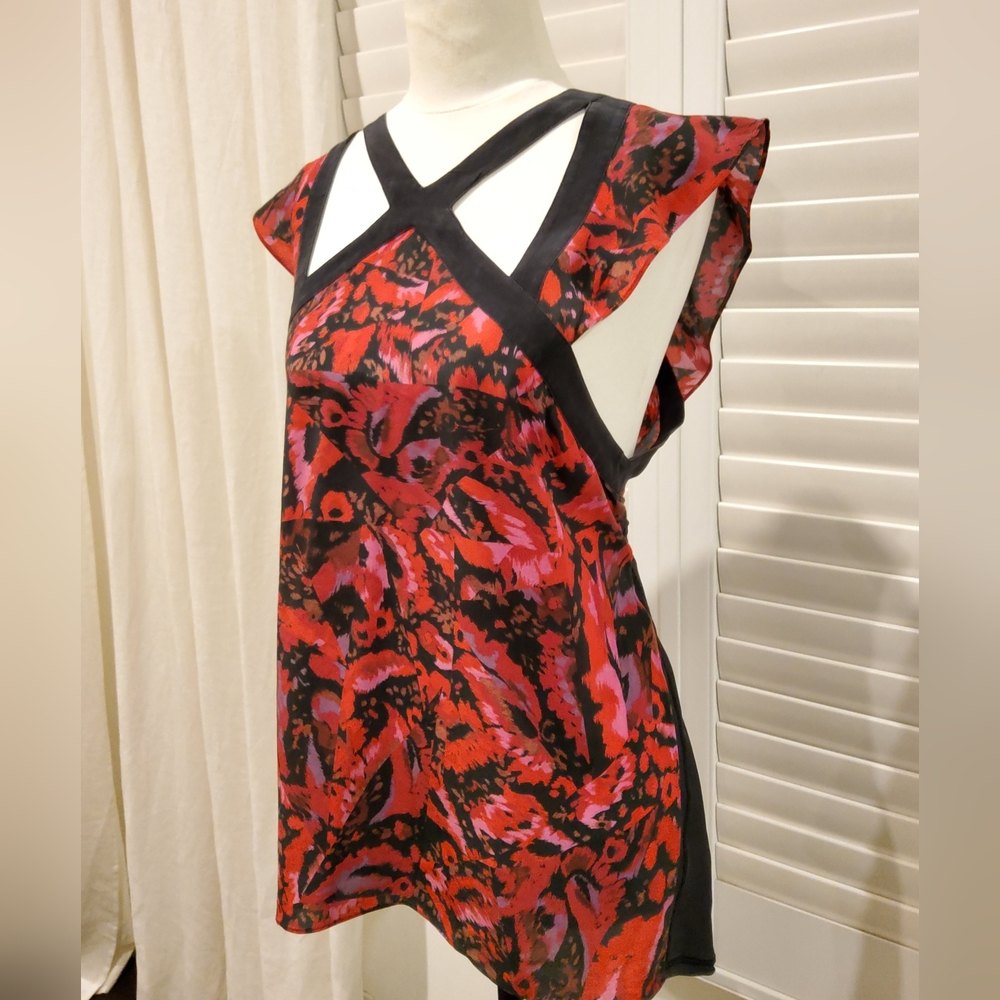 Sass and Bide 100% Silk 'Back To The Start' Floral Top - 12 - New - Picture 2 of 6